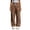 Brown, variant on Ghalytn Sweatpants Women's Elastic Drawstring Waist, Seam-Decor Wide Leg Soft Fleece Loose Pants with Pockets