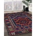 thumbnail image 3 of Ahgly Company Machine Washable Indoor Square Traditional Dark Scarlet Red Area Rugs, 4' Square, 3 of 7