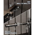 thumbnail image 4 of Acekid Wall Mount Cable Station Height Adjustable, LAT Pulldown Machine with Dual Pulley, Black, 4 of 6