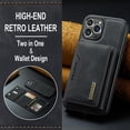 thumbnail image 3 of Detachable Back Cover For iPhone 15 Pro Max 15Plus 15Pro 14ProMax 14Pro 14Plus 13ProMax 13 13Pro 12ProMax 12 12Pro 11 Pro Max  Wallet Case with Card Holder Magnetic For iPhone 15 Leather Phone Cases, 3 of 12