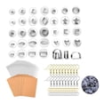 thumbnail image 2 of Kit de suministros para troqueles de corte de aretes, troqueles de corte de metal con ganchos para las para manualidades de aretes de 135 piezas Macarena Molde para cortar pendientes, 2 of 8