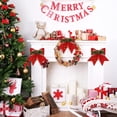 thumbnail image 4 of 4 piezas de nudos decorativos de Navidad, nudos de lentejuelas rojas para árbol de Navidad, nudos para adorno de árbol de Navidad, nudos de guirnalda, corona de Navidad (rojo, plateado, 7 x 6,7, 4 of 5