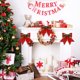 thumbnail image 4 of Pièces Nœuds Décoratifs de Noël Nœuds d'Arbre de Noël à Paillette Rouge Nœuds Topper d'Arbre de Noël Nœuds de Guirlande Couronne de Noël (Rouge, Argent, 7 x 6,7 Pouces) Ormromra ZYY-1930, 4 of 5