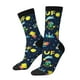thumbnail image 1 of Fotbe Funny Spaceships Calcetas Largas con Estampado para Hombre y Mujer – Calcetas de Compresión Transpirables y Elásticas, Viajar y Uso Diario Talla 5-11, 1 of 6