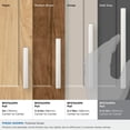 thumbnail image 4 of Amerock Merced 6-5/16 inch (160mm) Center-to-Center Polished Nickel Cabinet Pull, 4 of 7