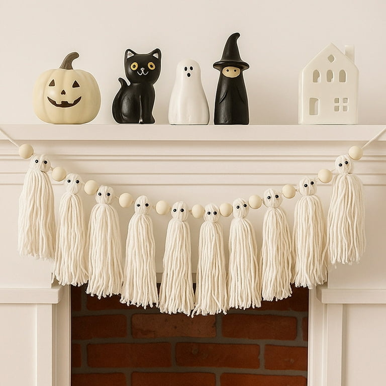 tassel garland Halloween♡ Amazon.com: Kamuavni Halloween Decor Fall Garland Tassel