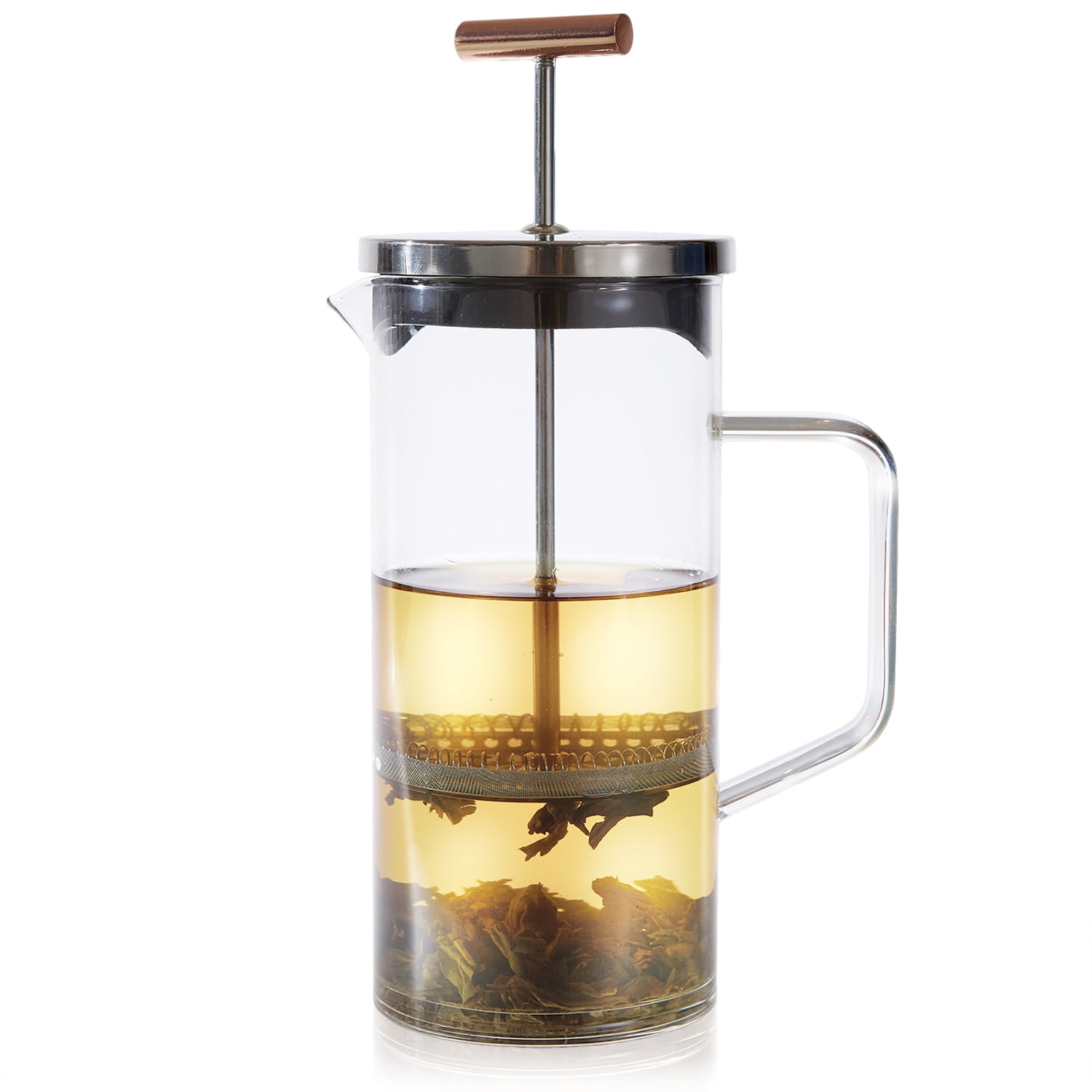 Teabloom Pekoe Tea Press with Copper Handle (23 Cups)