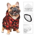 thumbnail image 3 of Cauagu Tomato Pattern Winter Pet Hoodie Sweatshirts- Dog Hoodie Sweater with Leash Hole - Cute Dog Hoodie - Pet Clothes Puppy Cat Custume -X-Small, 3 of 8