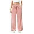 thumbnail image 3 of Gibobby Womens Cargo Sweatpants Wide Leg Baggy Waisted Sweats Pants Athletic Trousers with Pockets(Red,XL), 3 of 9