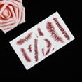 thumbnail image 3 of De Halloween Horror Sangrado Costura Cicatrices Pegatinas Diy Halloween Suministros Horror Tatuaje Pegatinas Para Fiesta De Cosplay Noticed HA043583-04, 3 of 6