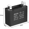 thumbnail image 3 of Tcgg-condensateur Ventilateur Plafond Cbb61 6uf 450v Ac Double Insert Mtallis Polypropylne Condensateurs Film 47x20x37.5mm Pour Gnrateur Moteur Pompe, 3 of 3