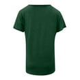 thumbnail image 5 of Kureaily Pocket Detail Short Sleeve T Shirt With Contrast Trim Casual Comfort Fit Tee Top For Everyday Wear Casual Basic Tops, 5 of 6