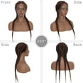 thumbnail image 3 of SEGO Hand Tied Double Dutch Braided Lace Front Wigs Lightweight Synthetic Lace Frontal Cornrow Box Braids Twist Braided Wigs With Baby Hair for Women, 3 of 6