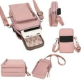 thumbnail image 4 of Beautynvta Small Crossbody Bag for Women, Mini Phone Purses, Cell Phone Purses Travel Pouch Shoulder Tote Bag Handbags, Pink, 4 of 6