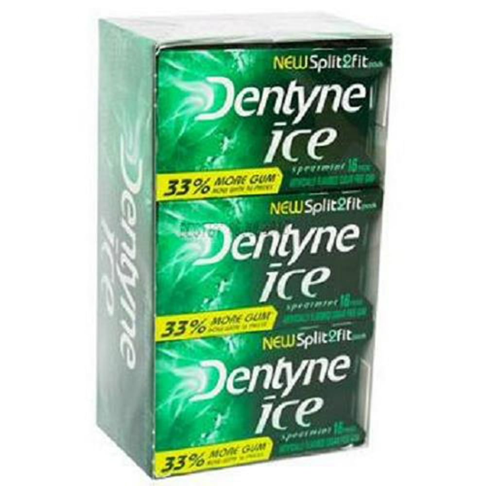 Dentyne Ice Gum Spearmint 16 Pcs Each ( 9 In A Pack )