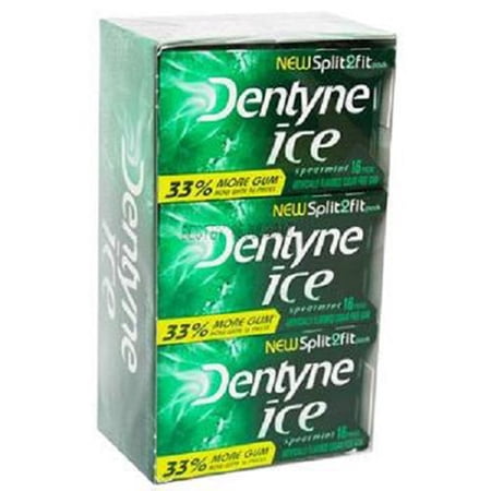 Dentyne Ice Gum Spearmint 16 Pcs Each ( 9 In A Pack )