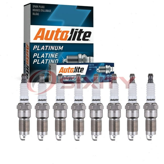 8 pc Autolite AP5144 Platinum Spark Plugs for 407 4104 Ignition Wire Secondary Fits select: 1998-2003 FORD F150, 2001-2003 FORD RANGER