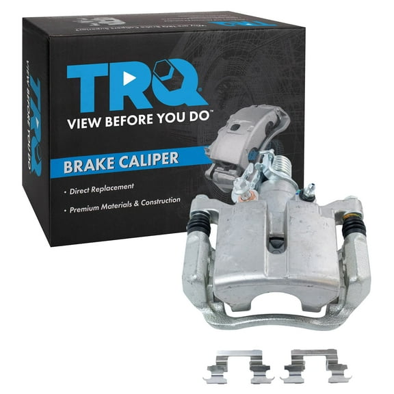 TRQ Rear Left Brake Caliper w/Bracket Drivers Side Compatible with 2005-2009 Buick LaCrosse 2011-2013 Chevrolet Impala 2014-2016 Impala Limited 2005-2008 Pontiac Grand Prix