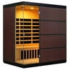 Blue Wave SA7009 Sirona 4-Person Hemlock Infrared Sauna with 8 Carbon Heaters