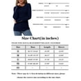 thumbnail image 5 of Fantaslook Sweaters for Women Knit Long Sleeve Crew Neck Button Stretch Fall Pullover Sweater, 5 of 5