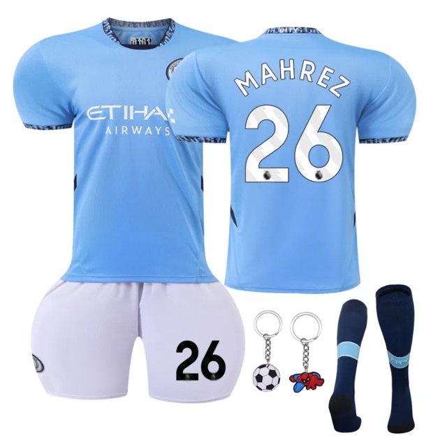2025 Manchester Home #26 Mahrez Soccer Jersey Kits