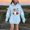 Blue, variant on SERTG Children Halloween Printed Hooded Tops Long Sleeved Sweatshirt with Pockets Fleece Top Hooded Sweatshirt for Girls 3-14 Years(Black,11-12 Years)
