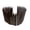 1-Pack 11.8"x42", variant on Wooden Short Garden Fence Lawn Edging Burnt Wood Finish Flexible Landscape Border for Flower Beds Tree Yard 7.9” H x 42” L
