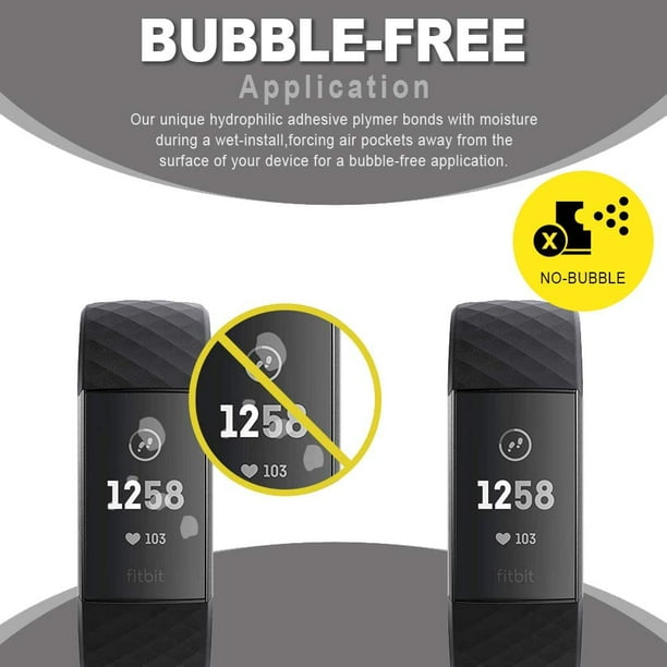 6 Pack Compatible with Fitbit Charge 4 Screen Protector HD Anti Bubble LiQuidSkin Screen Protective Film for Fitbit Charge 4 Charge 4 SE Charge