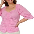 thumbnail image 4 of Blusa campesina Roman Fashion 0109 Rosa T 40, 4 of 6
