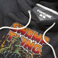 thumbnail image 2 of Jla Swamp Thing Unisex Adult Slim Fit Pull-Over Heather Hoodie, Charcoal, X-Large, 2 of 5