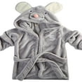 thumbnail image 1 of Baby Boy Girl Animal Hooded Bath Towel Infant Bathing Sleepwear Robes, 1 of 6