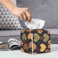 thumbnail image 6 of Picia Heart Pattern Tissue Box Cover,PVC Leather Square Holder,Tissue Box Holder with Magnetic Bottom,Facial Paper Organizer Dispenser-5.2"X5.2"X5.2", 6 of 8