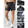 thumbnail image 3 of HAHADAXA Men Sports Shorts with Pockets Tower Loop Quick Dry Basketball Running Cycling Fitness Shorts, 3 of 5