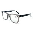 thumbnail image 2 of Men Square Blue Blocker Reading Glasses - AR Coating - Anti-Scratch Clear Reader CR07 +4.00, 2 of 4