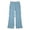 Light Blue, variant on Ticikt Girls High Waisted Uniform Pants Kids Wide Leg Dress Pants Casual Trousers with Pockets