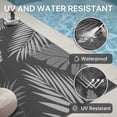 thumbnail image 5 of DEORAB 9'x12' Outdoor Rugs Patio Waterproof Outside Mat Reversible Plastic Camping Carpet,Black & Grey, 5 of 9