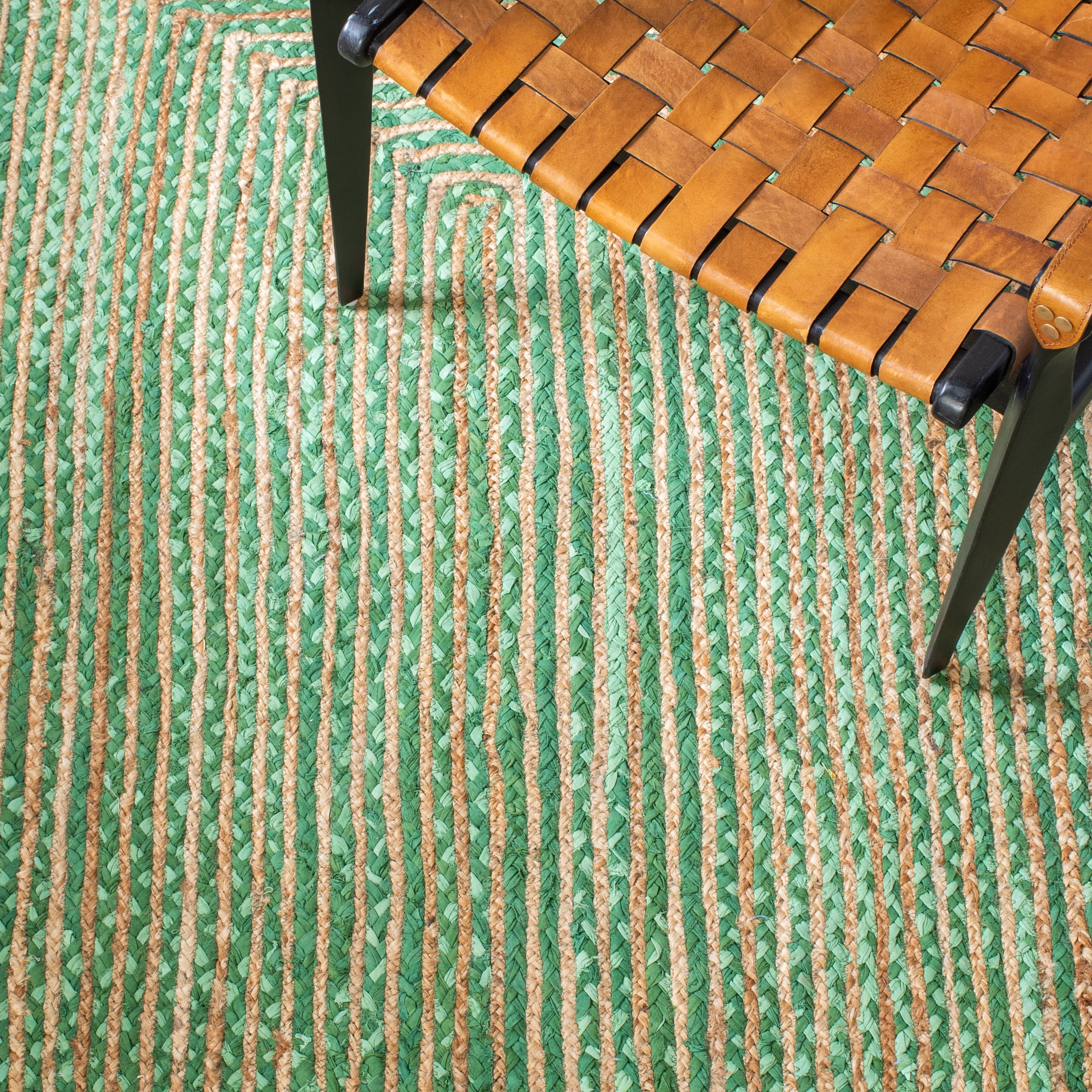 Safavieh Cape Cod Miah Geometric Runner Rug, Green/Natural, 2'3" x 5'