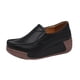 thumbnail image 2 of Zapatos casuales de mujer con plataforma, suela gruesa, suaves y con movimiento para el trabajo, talla 38 negro, 2 of 9