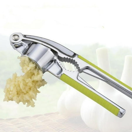 

Raindrops Garlic Press Ginger Press Mincer Crusher Chopper Garlic Press Crusher with Walnut Open Tools(Black)