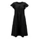 thumbnail image 5 of Vestido Suelto Con Volantes Lisos Y Cuello Redondo Informal de Verano Para Mujer Odeerbi ODB116322, 5 of 7