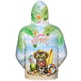 thumbnail image 2 of Exotic Shorthair Hello Summer with Sunglasses and Surfboard Tropical Vibes All Over Print 3D Hoodie Unisex Merch Hoodies Cat Lover Kitten Owner Gifts - 00007, 2 of 6