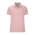 thumbnail image 3 of KyCheLot Mens Short Sleeve Casual Golf Shirts Soft Lapel Button Stretch Golf Shirt Summer Daily, 3 of 6