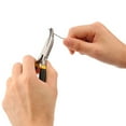 thumbnail image 1 of Light Weight Portable Durable Carbon Steel Forging Jewellery Making Beading Mini Pliers Tool Round Flat Long Nose, 1 of 5