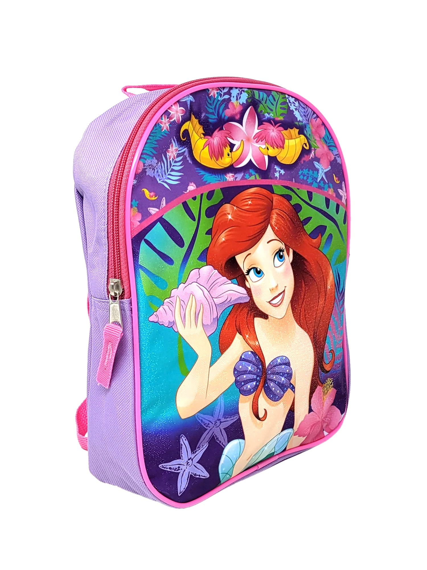 The Little Mermaid Ariel Mini Backpack 11 Disney Pink Seashells