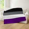 thumbnail image 5 of CafePress - Seamless Repeating Asexual Pride Flag Pattern - Soft Fleece Throw Blanket, 50"x60" for All Ages, 5 of 5