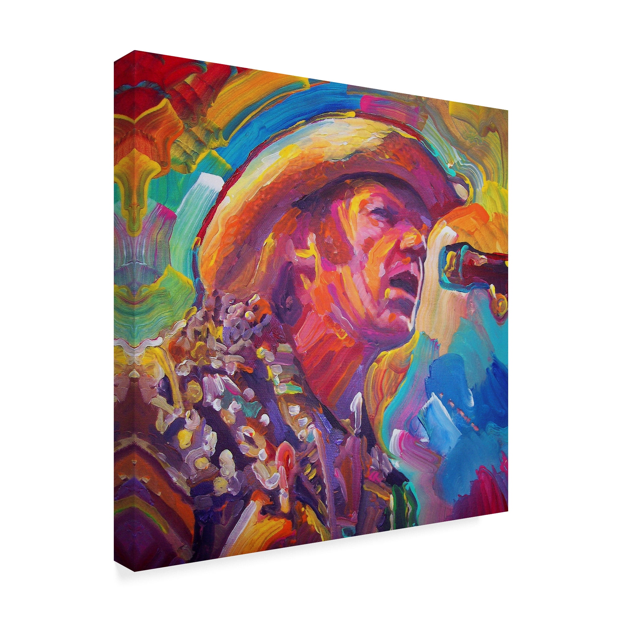 Trademark Fine Art 'Neil Young' Canvas Art by Howie Green