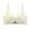 White, variant on Wireless Lace Bras for Women V Neck Comfort Padded No Underwire Full Coverage Push Up Everyday Yoga Workout Bra,Green,38 B