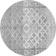 thumbnail image 1 of Ahgly Company Indoor Round Abstract Gray Contemporary Area Rugs, 4' Round, 1 of 1
