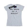thumbnail image 1 of Friends Womens We Were On A Break Text Cotton T-Shirt, 1 of 2