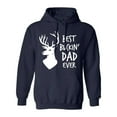 thumbnail image 2 of Veracco Best Buckin Dad Ever Hoodie Sweatshirt | Unisex | for Men and Women (Navy), 2 of 4